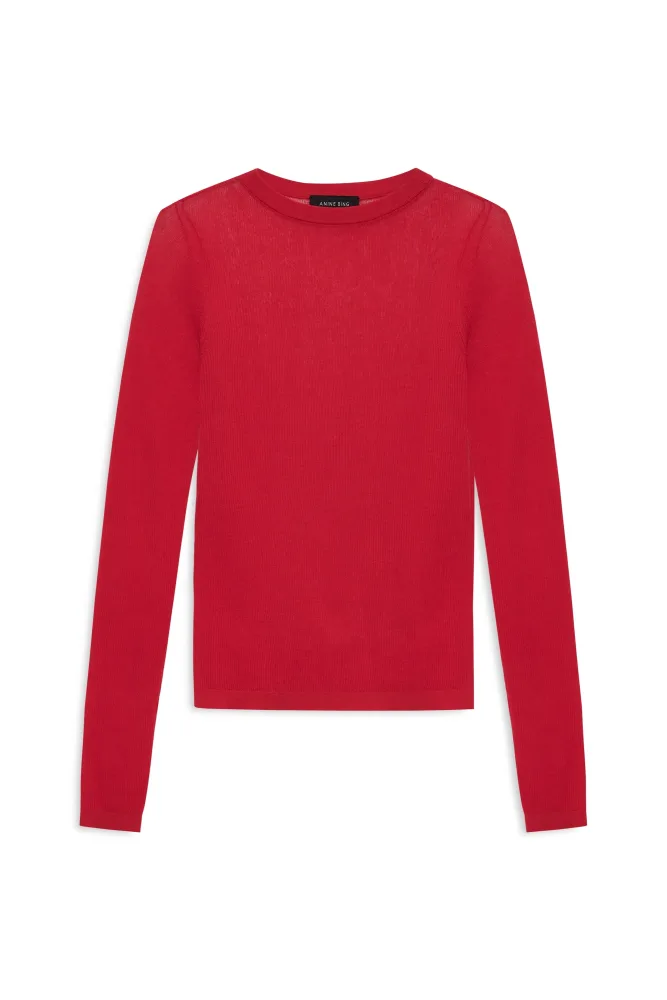 Tiana Sweater - Tango Red