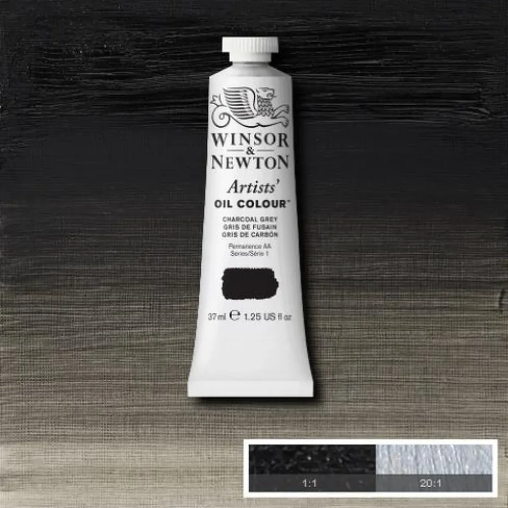 W&N – Artists Oil 37ml – 142 Charcoal Grey