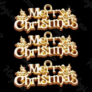 Charms – miniatyr – metallcharms – Merry Christmas Charms – miniatyr – metallcharms – Merry Christmas