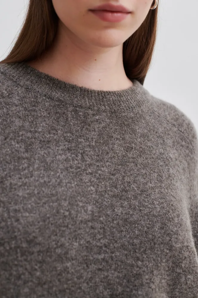 Brookline Knit Raglan O-Neck - Major Brown - Bilde 3