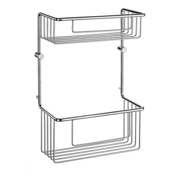 DUSJKURV SIDELINE DOBBEL 25X11X32CM POLERT KROM DUSJKURV SIDELINE DOBBEL 25X11X32CM POLERT KROM
