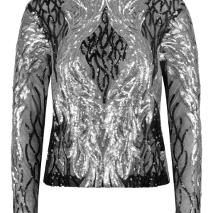 Backstage Top –  Black/Silver