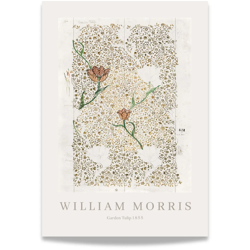 GARDEN TULIP – WILLIAM MORRIS 1855