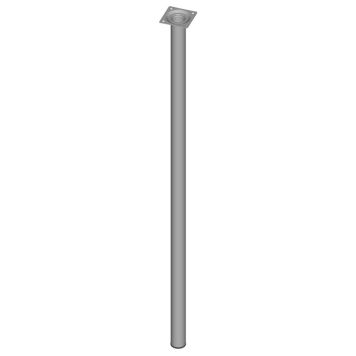 MØBELBEN ELEMENT-SYSTEM GRÅ Ø30 X 800 MM