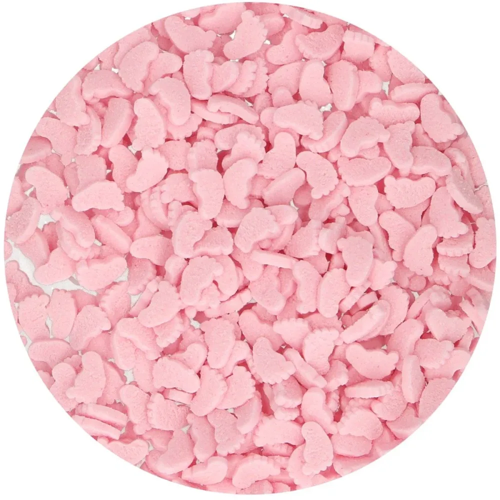 FunCakes Kakestrø Babyføtter Rosa 55g FunCakes Kakestrø Babyføtter Rosa 55g