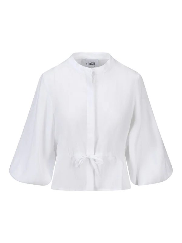 Camille Linen Shirt - White