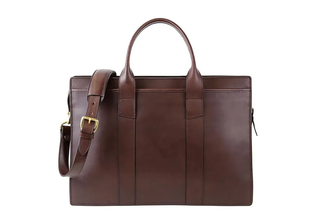 ZipTop Briefcase - Chocolate