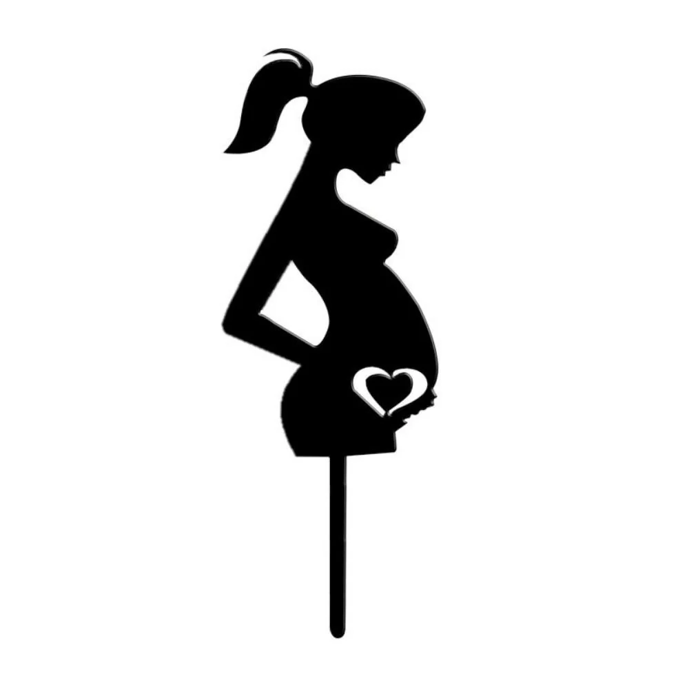 Kaketopp silhuett -Gravid- 20cm Kaketopp silhuett -Gravid- 20cm