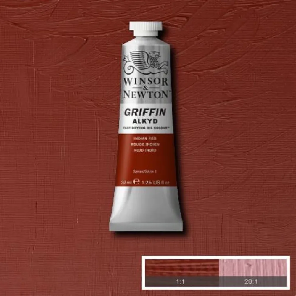 W&N - Griffin Alkyd 37ml - 317 Indian Red