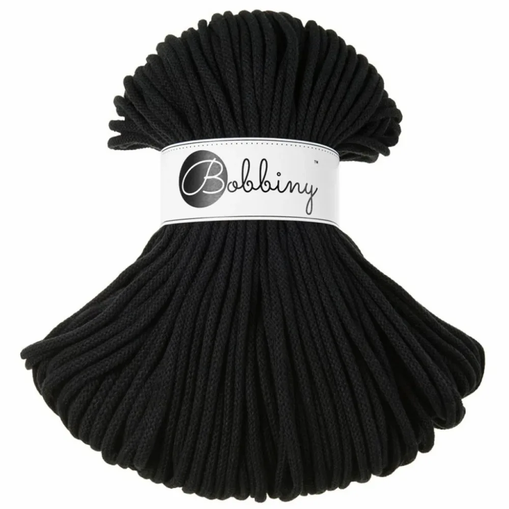 Bobbiny Braided Cord 5mm 100m – Black Bobbiny Braided Cord 5mm 100m – Black