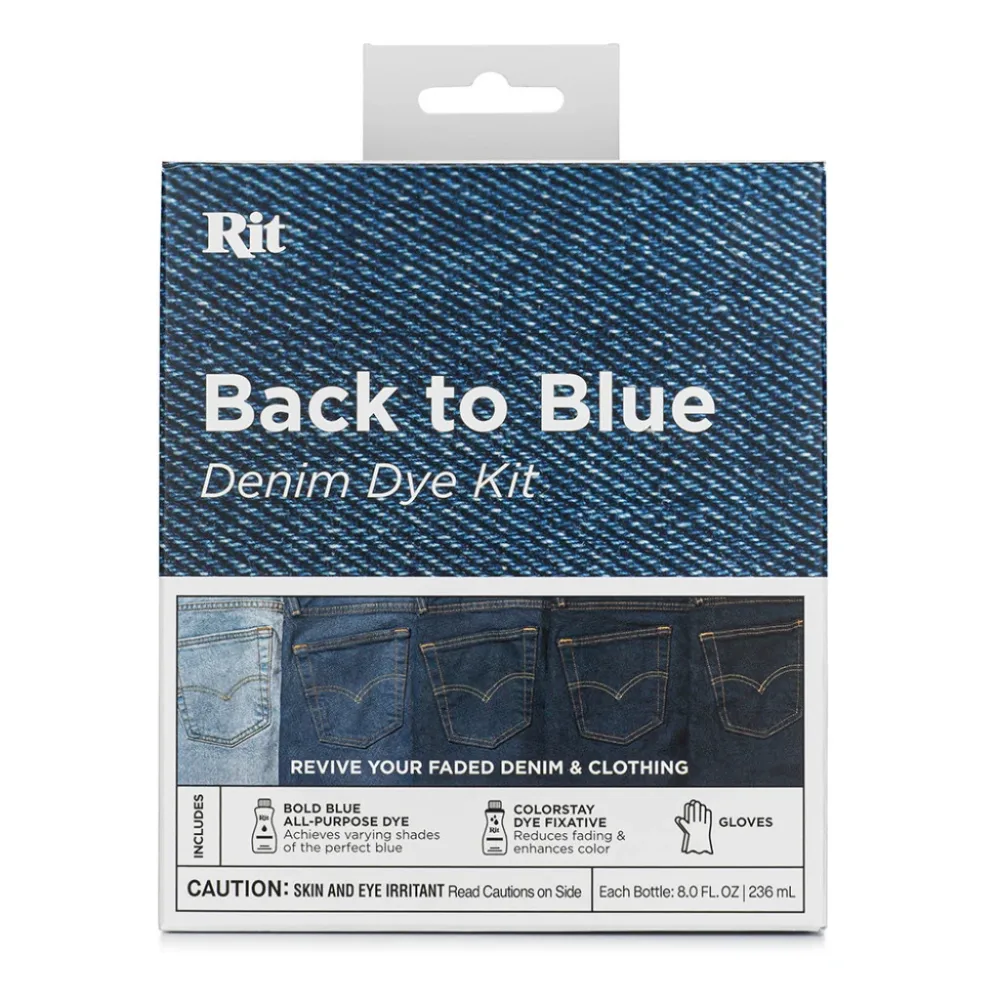 Rit Dye Tekstilfarge Sett – Back to Blue Dye kit