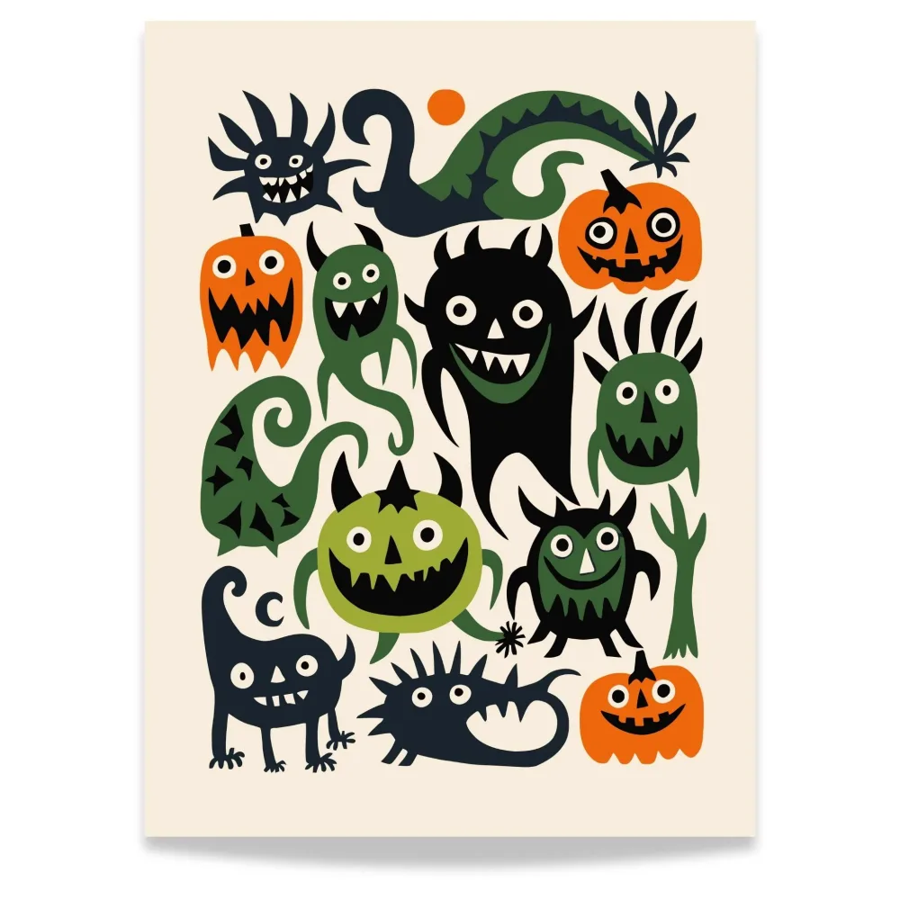 HALLOWEEN FIGURER – PLAKAT HALLOWEEN FIGURER – PLAKAT