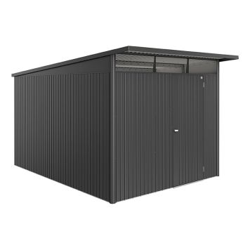REDSKAPSBOD BIOHORT AVANTGARDE ECO A8 STANDARDDØR 8,37 M² MØRKGRÅ METALLIC
