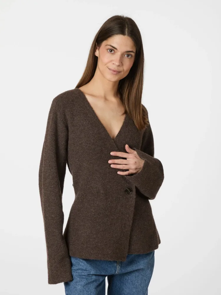 Marie Louise Knit Cardigan - Brown Melange - Bilde 2