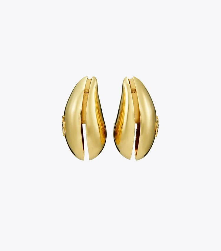 Wave Earrings - Light Brass - Bilde 2