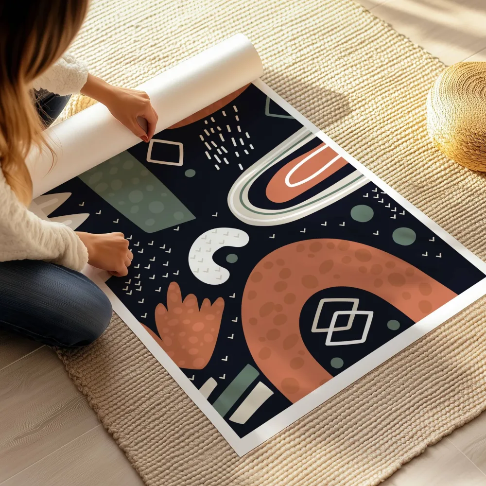 Nordic Abstractions No2 - grafisk plakat - Bilde 3