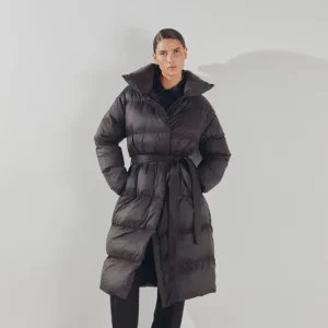 Dakota Down Coat – Dark Brown