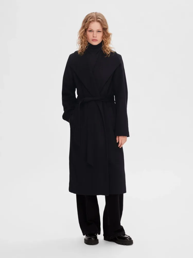 Rosa Wool Coat - Black - Bilde 2