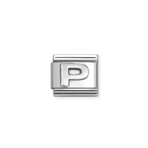 Nomination – Link OXIDIZED LETTER 925 sterling silver P Nomination – Link OXIDIZED LETTER 925 sterling silver P