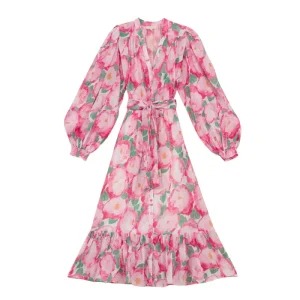 Bohemian Midi Dress – Peonies