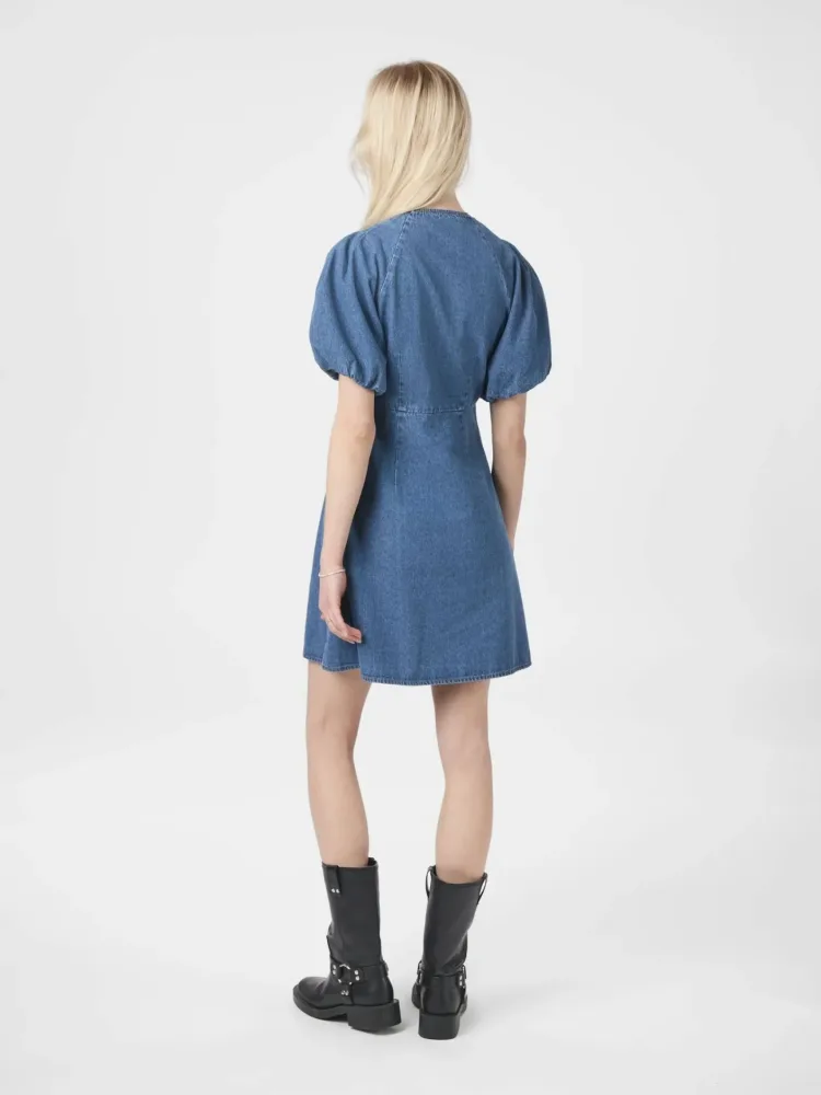 Uma Denim Dress - Blue - Bilde 3