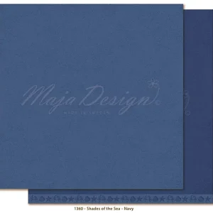 Maja Design – Seaside – Mono -1360 12 x 12″ shades of the sea – Navy Maja Design – Seaside – Mono -1360 12 x 12″ shades of the sea – Navy