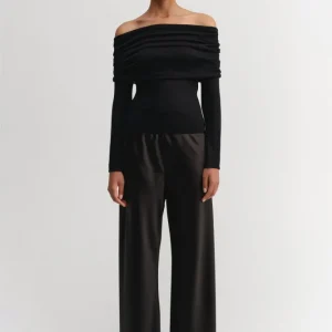 ALMADA LABEL – Cara Off Shoulder Top – Black ALMADA LABEL – Cara Off Shoulder Top – Black