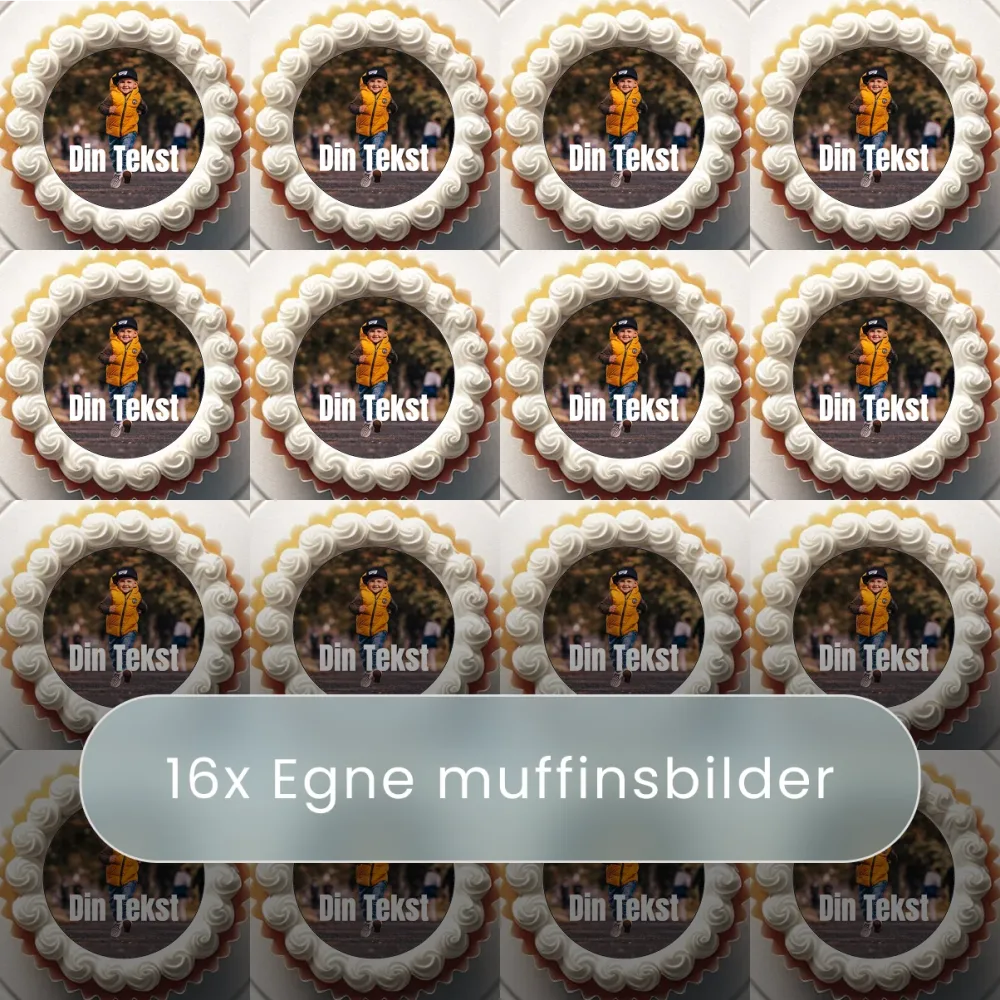 Egne Muffinsbilder – 16stk, 5 cm