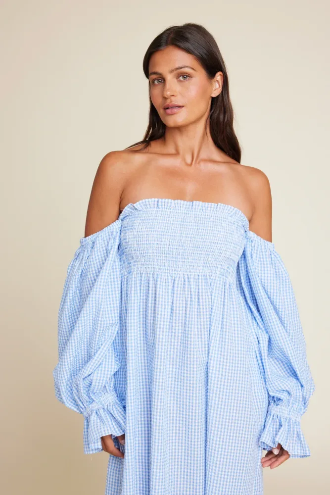 Alice Check - Light Blue - Bilde 3