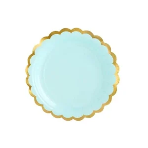 PartyDeco Papptallerken -Mint- pk/6 PartyDeco Papptallerken -Mint- pk/6