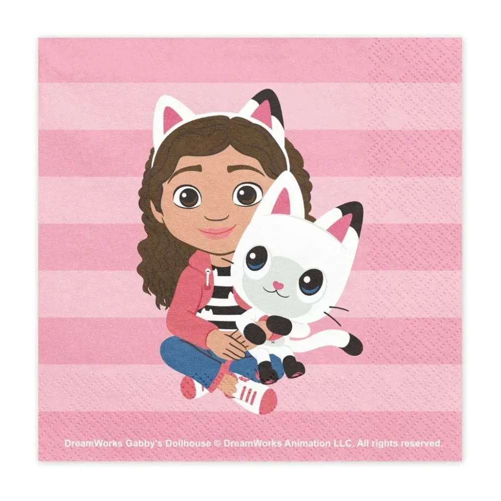 Gabby’s Dollhouse Papirservietter 33×33 cm pk/20 Gabby’s Dollhouse Papirservietter 33×33 cm pk/20