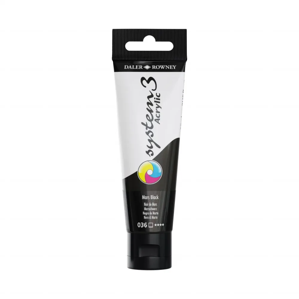 Daler Rowney – System3 59ml – 036 Mars Black Daler Rowney – System3 59ml – 036 Mars Black