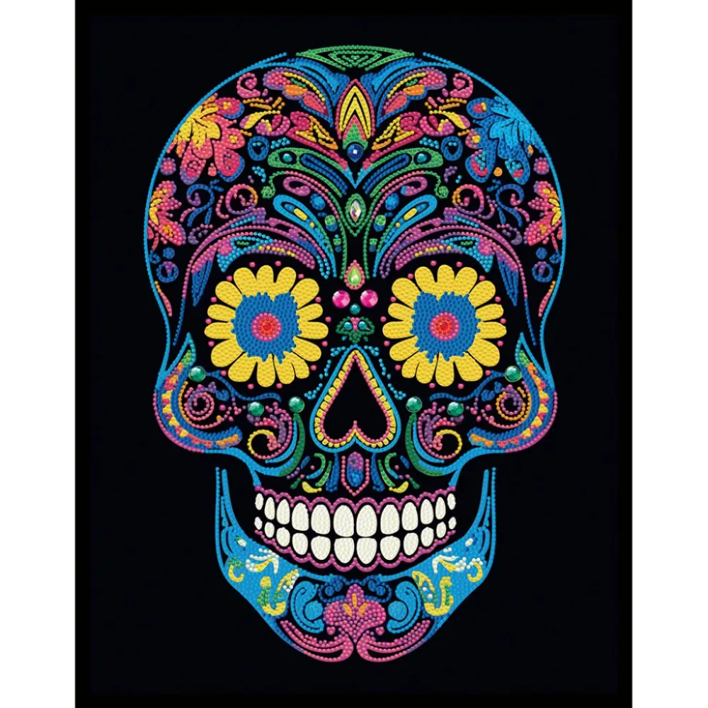 Diamond Dotz – Neon Noir – Neon Sugar Skull Diamond Dotz – Neon Noir – Neon Sugar Skull