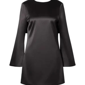 Elna Bow Detailed Mini Dress – Black
