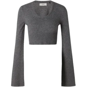 Calma Top – Dark Grey Melange Calma Top – Dark Grey Melange