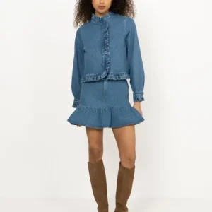 Kajsa Denim Skirt – Denim Medium Wash