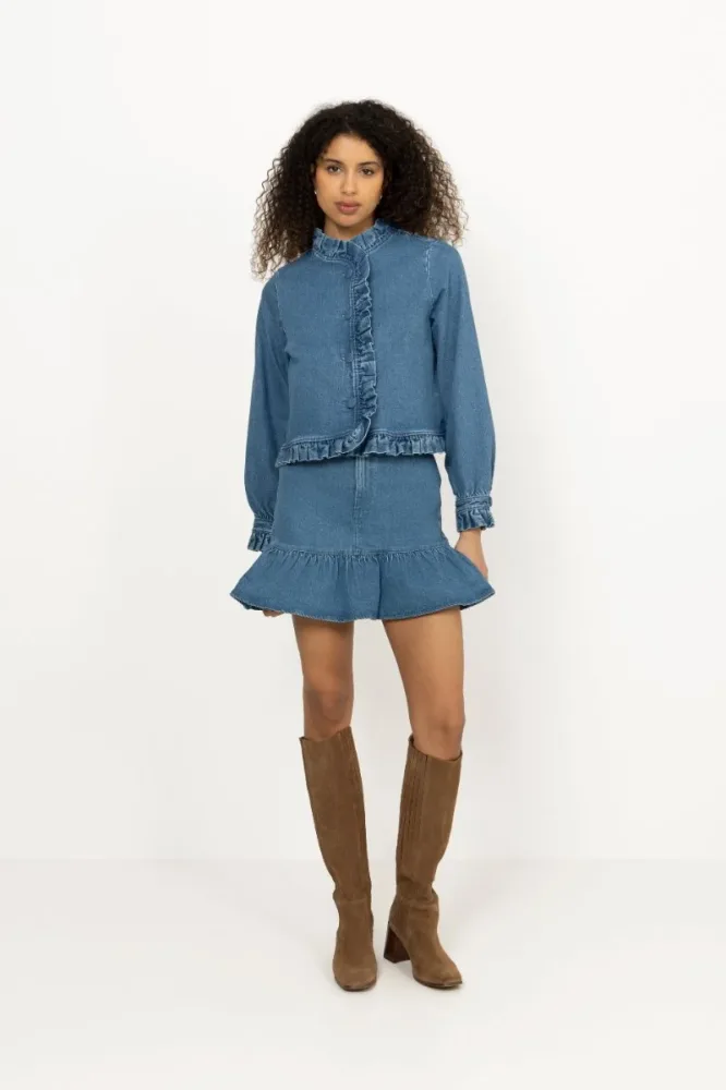 Kajsa Denim Skirt - Denim Medium Wash