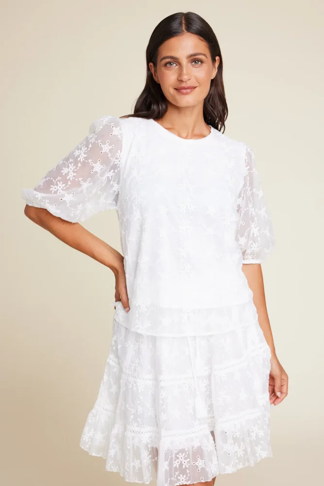 Isabel Embroidery - White - Bilde 2