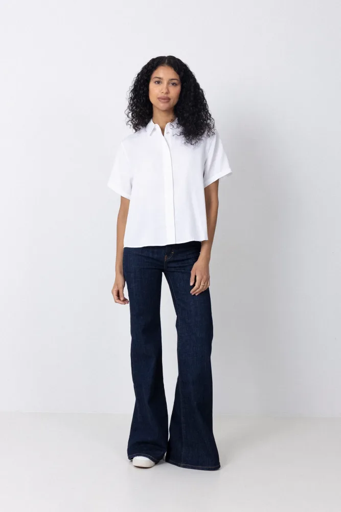 Mina Ss Shirt - White - Bilde 2