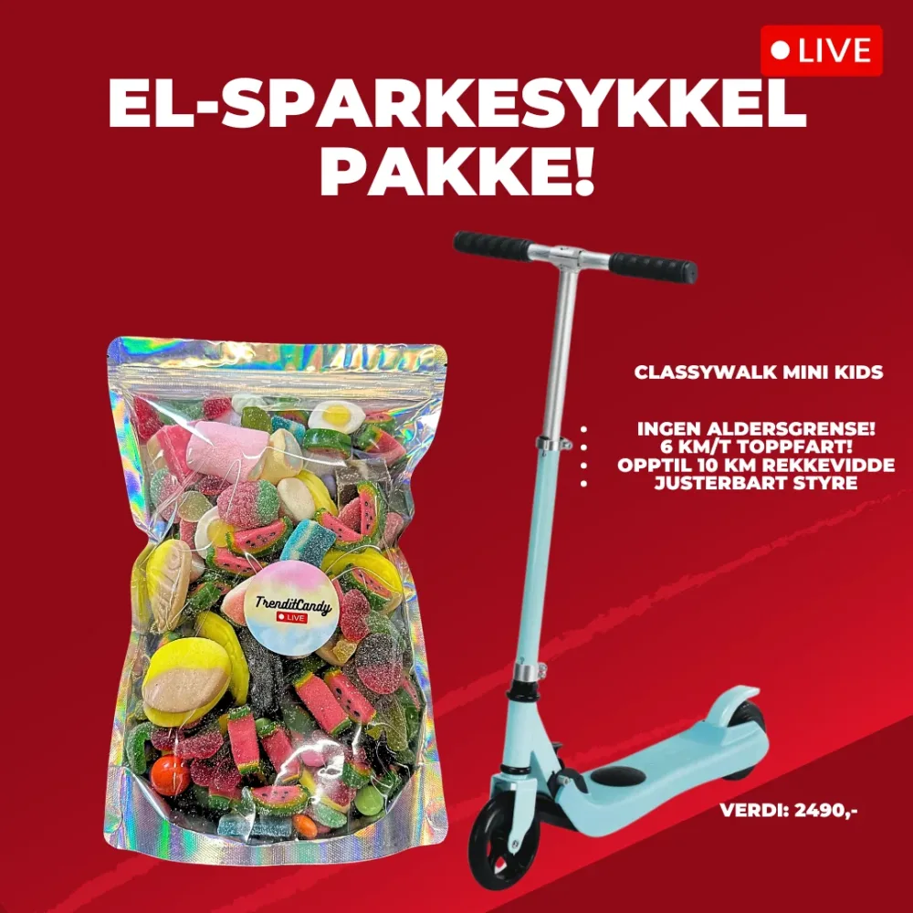 CandyDeal – El-sparkesykkel Kids CandyDeal – El-sparkesykkel Kids