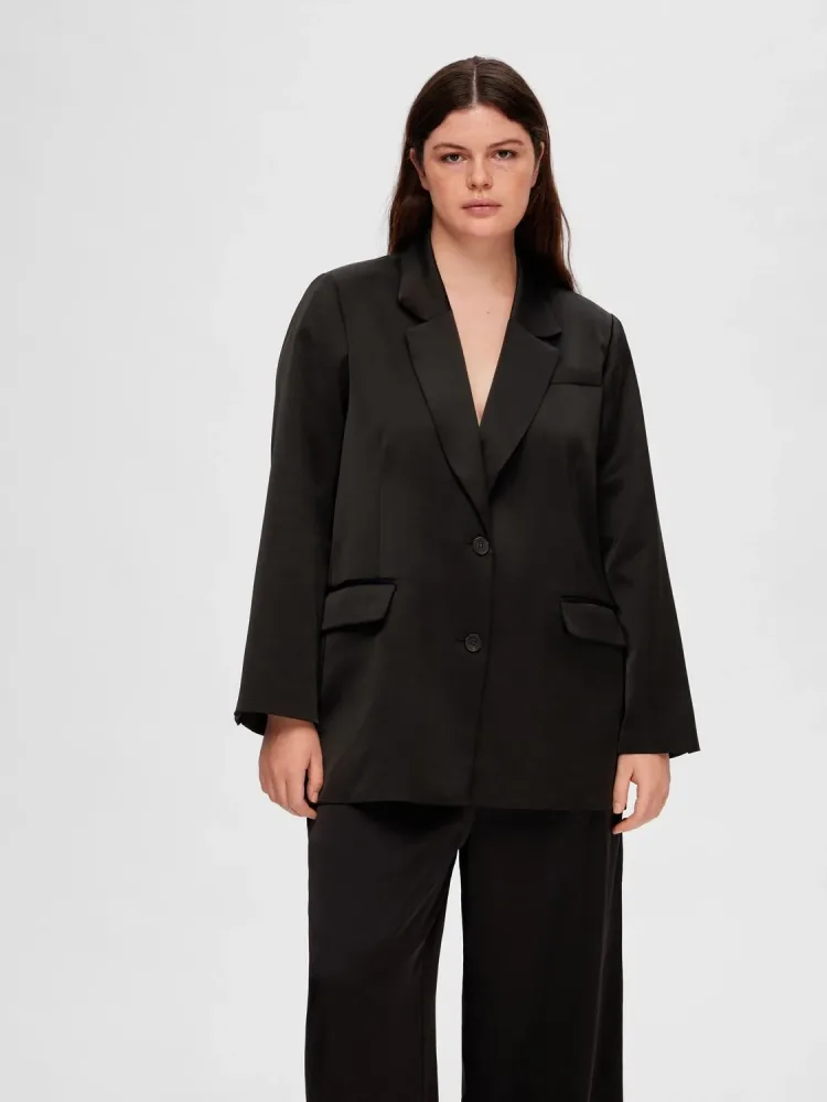 Tasja LS Relaxed Blazer - Black - Bilde 2