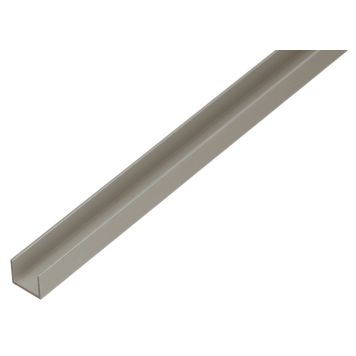 U-PROFIL GAH ALBERTS ALUMINIUM SØLV 22MM 2000MM U-PROFIL GAH ALBERTS ALUMINIUM SØLV 22MM 2000MM