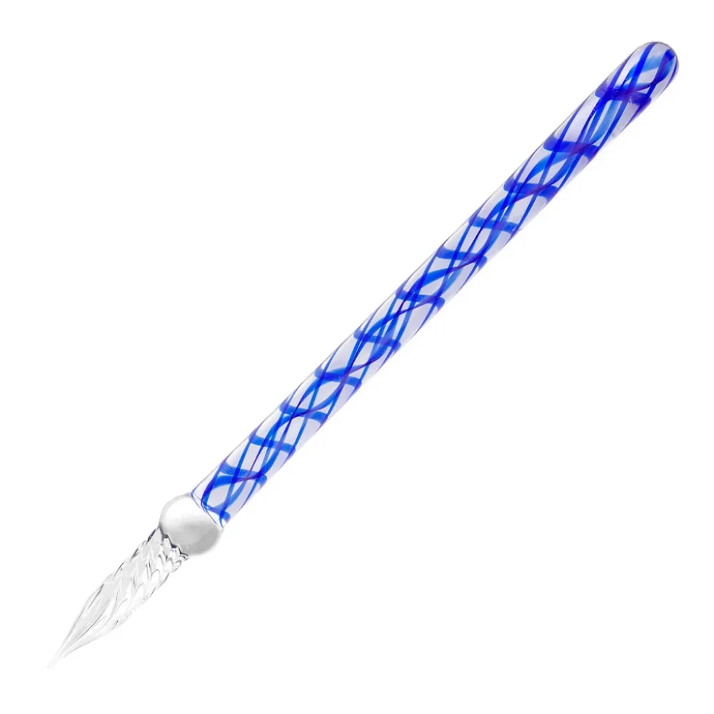 Herbin Glasspenn 16cm – Rett – Safirblå