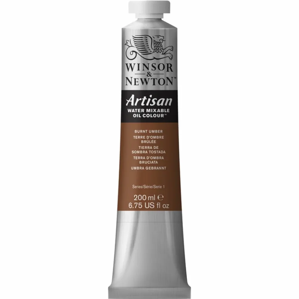 W&N - Artisan Water Mixable Oil 200ml - 076 Burnt Umber