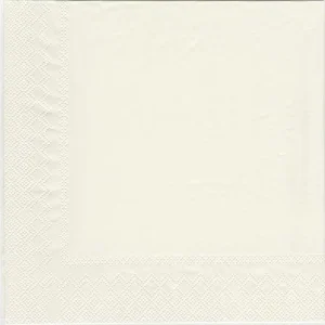 Servietter – middag – cream / kremfarget – 12 stk 40 x 40cm Servietter – middag – cream / kremfarget – 12 stk 40 x 40cm