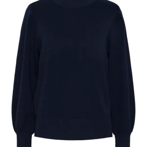 Yasfonny Ls Knit Pullover – Navy Blazer