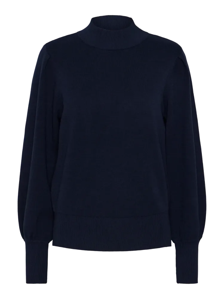 Yasfonny Ls Knit Pullover - Navy Blazer