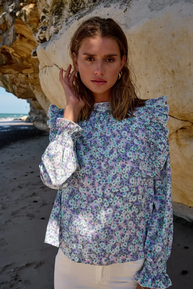 Ruth Blouse - Lavender Flower - Bilde 2