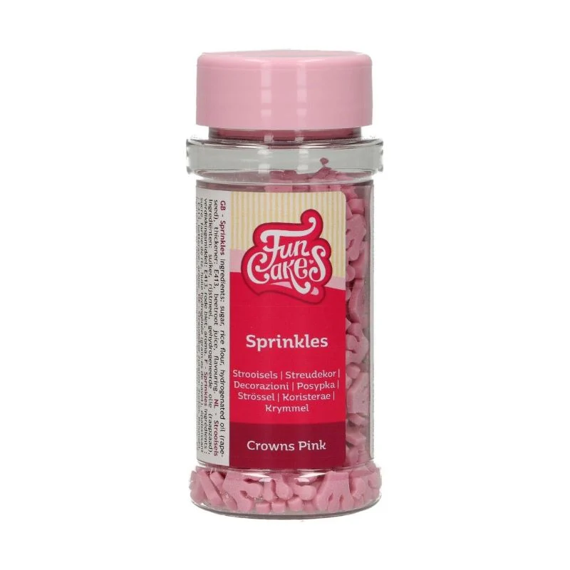 FunCakes Kakestrø Kroner -Rosa- 45g - Bilde 2