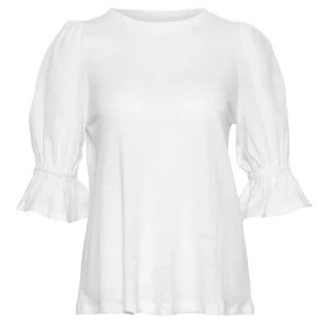 Janna Linen Top – White Janna Linen Top – White